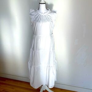 J.Crew Woman’s Ruffled Sleeve Tiered Dress